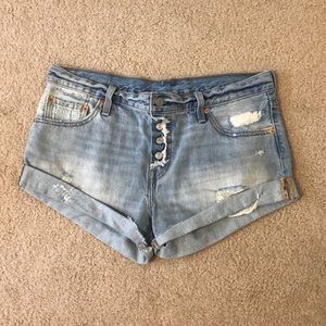 Levi’s light wash shorts